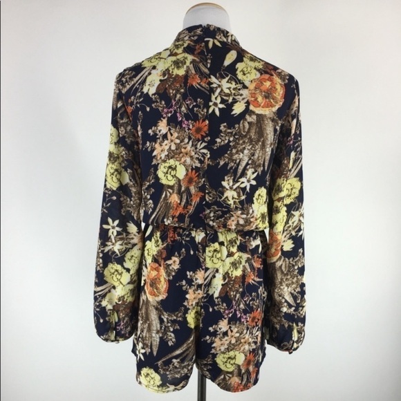 Lucca, Italian Floral Romper, Completely Lined, Fashion-Forward, Hand-WashEUC, S - Picture 3 of 8